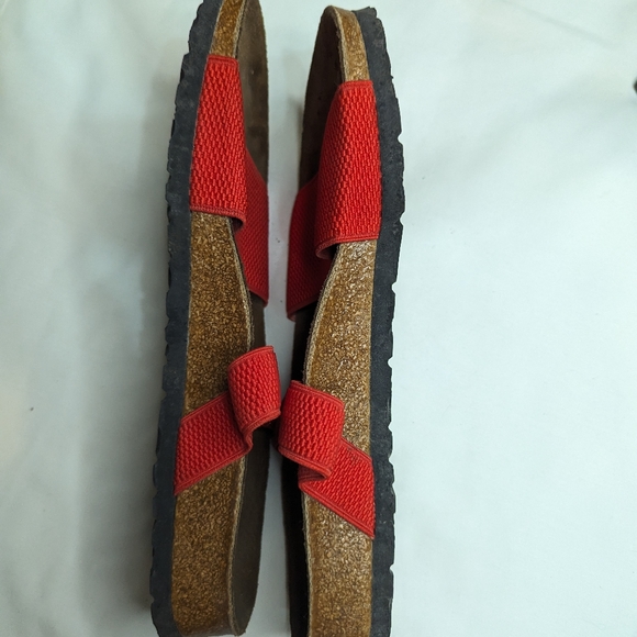 Red Birkenstock Birkis Size 10 Birkenstock Sandals - Picture 7 of 12